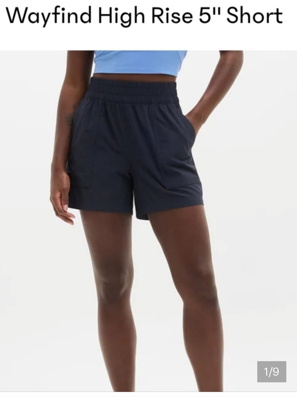 Athleta Women's High-Rise Athletic Shorts — Black